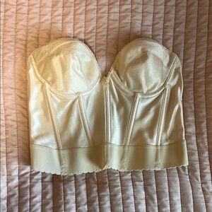 Vintage Cream Bustier Top